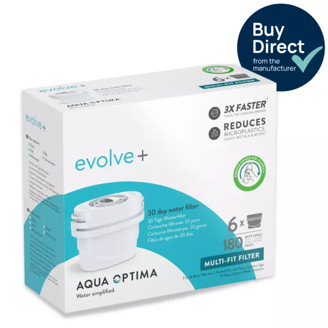 Filtro de agua Aqua Optima Evolve + paquete de 6 (suministro de 6 meses) 2