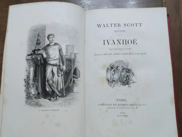 WALTER SCOTT 1905 IVANHOE / librairie hachette