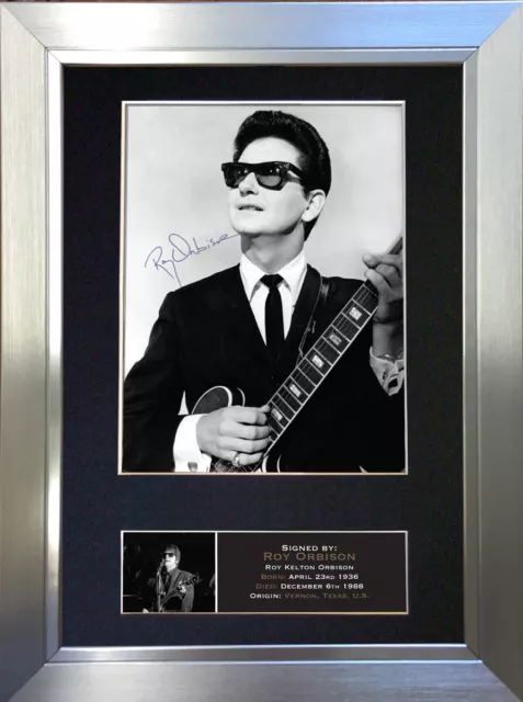 ROY ORBISON Mounted Signed Autograph Photo Print A4 #378 3
