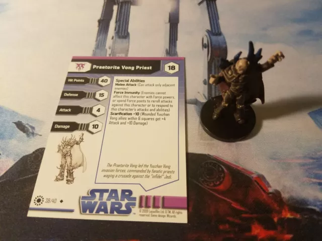 Star Wars Miniatures Jedi Academy 38 Praetorite Vong Priest