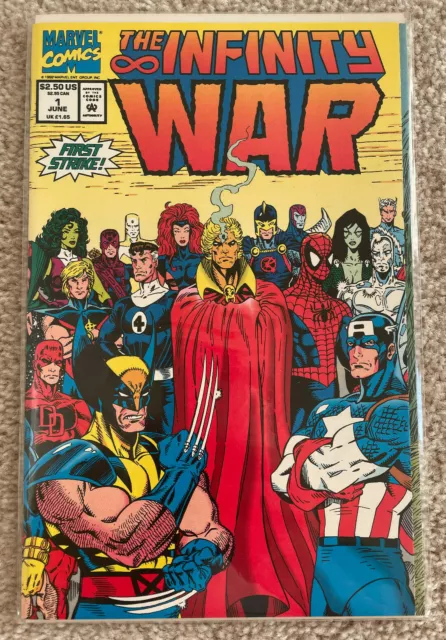 The Infinity War #1 June 1992 Marvel Comics X-Men Avengers Adam Warlock Thanos