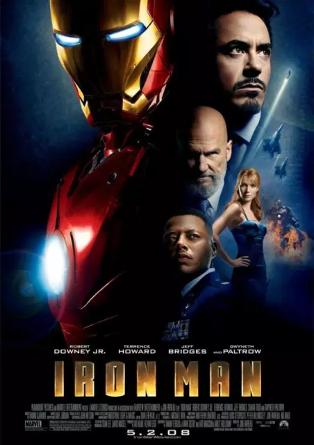 Iron Man 2008 Movie Poster A5 A4 A3 A2 A1 2