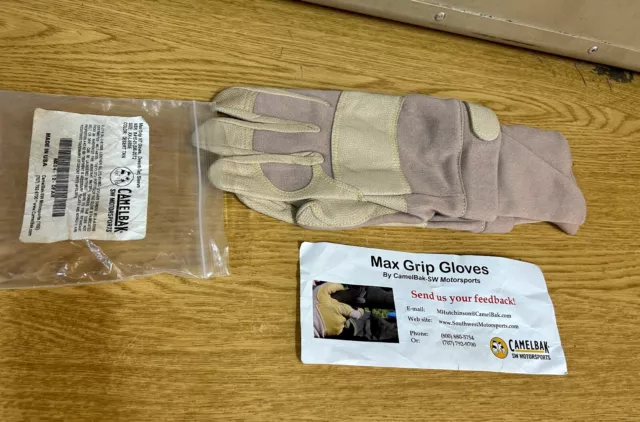 Genuine Usmc Frog Camelbak Max Grip Combat Gloves Fr Desert Tan New !!! Xx-Large