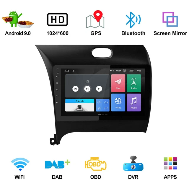 9" GPS Radio Navigation Android 9.0 Pour Kia Cerato Forte K3 2013-18 16GB ROM Ze