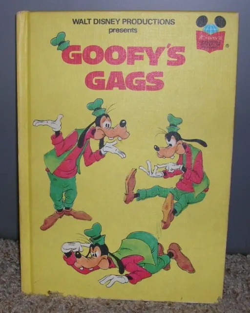 Goofy's Gags Book Club Edition Wonderful World of Disney 1974
