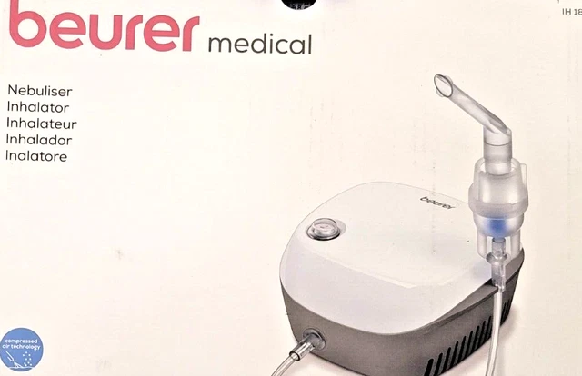 Inhalador Beurer IH 18 con máscara de inhalación compresor presión de aire USADO