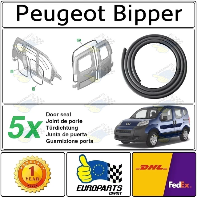 Stores Thermiques Pour Peugeot Traveller (2017+) - Ensemble Complet + Hayon - Noir Réversible, Isolation été/hiver - 8