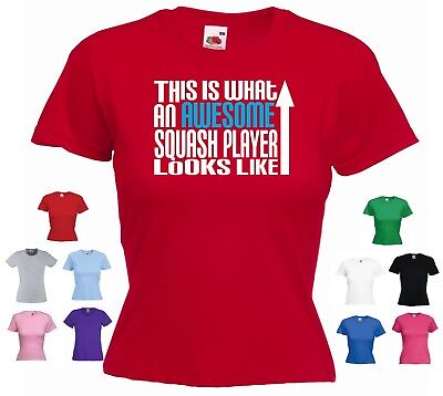 "questo è ciò che un fantastico lettore Squash sembra" Divertente Da Donna T-shirt