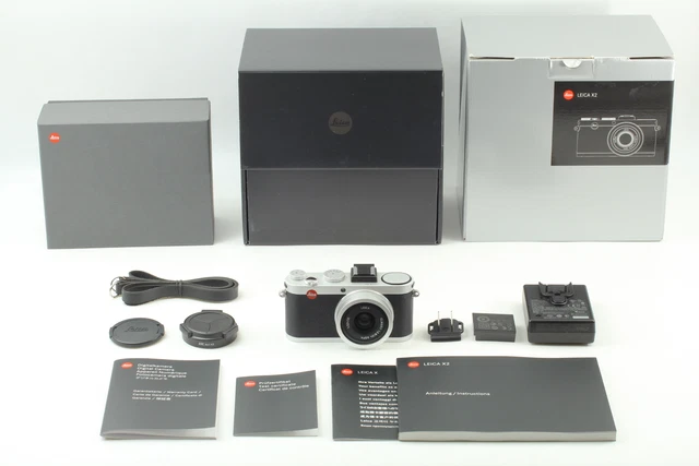 [Near MINT+++ / In Box] Leica X2 Compact Digital Camera Silver From JAPAN