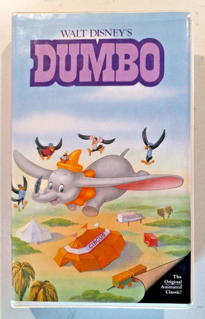 DUMBO VHS WALT Disney Black Diamond Classics RARE PINK Spine Vintage