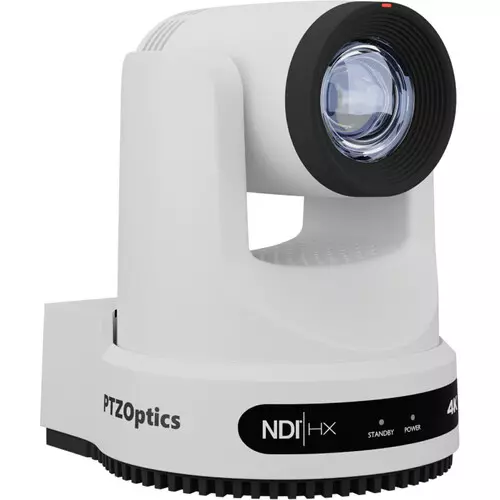 PTZOptics 20x-SDI Gen2 Live Streaming Camera | White, PT20X-USB-WH-G2
