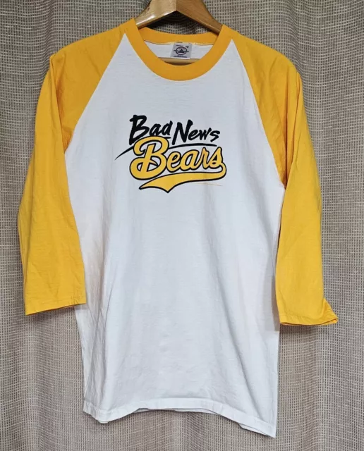 Bad News Bears Adult Size Medium Memorabilia 3/4 Sleeve Baseball T Shirt Vintage