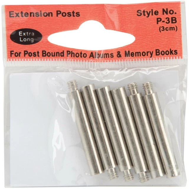 Pioneer EXTRA LONG EXTENTION POSTS  Screw Posts 3cm 6pk Post Bound Albums P3B