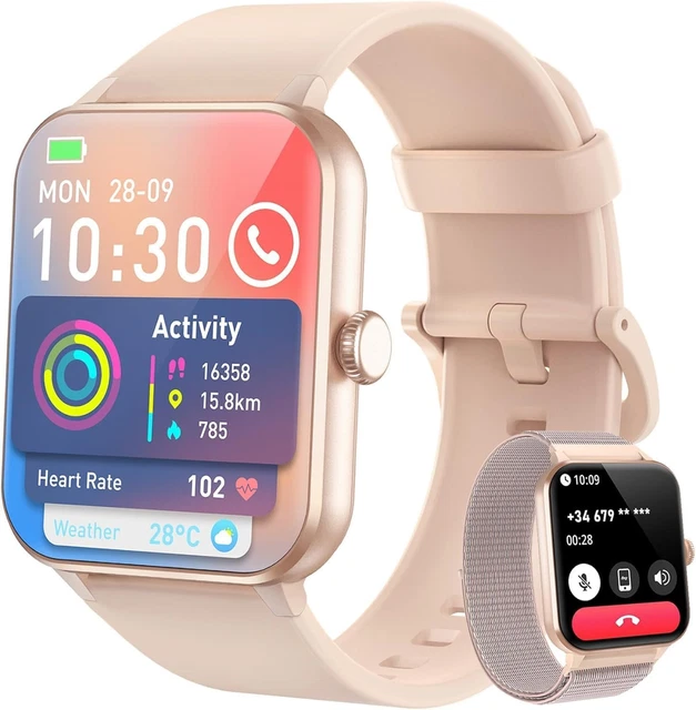Smartwatch Donna ECOSOON Rotondo - Chiamate Bluetooth, IP68, Monitoraggio Salute, 123 Sport - Foto 10
