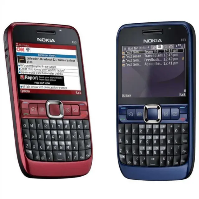 Unlocked Nokia E63 QWERTY Keypad 3G Wifi Camera 2MP MP3 Player Mobile Bar Phone