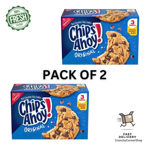 2 PACK OF CHIPS AHOY! Chocolate Chip Cookies, Family Size (3 pk.) 27.