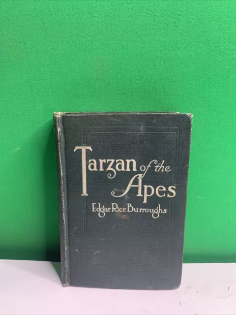 TARZAN OF THE APES by EDGAR RICE BURROUGHS A. L. Burt Company ANTIQUE 1914 Book