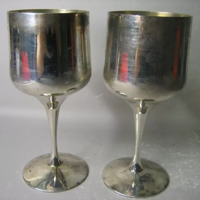 Pair Strachan Australia goblets and original box MARKED