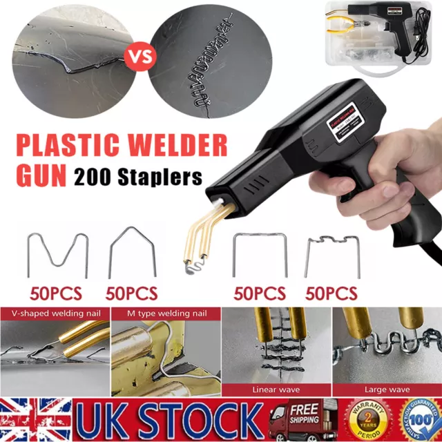 Plastic Welder Car Bumper Repair Kit Hot Stapler Welding Gun Tool 1200  Staples