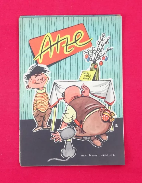 ATZE 1963 Nr. 4 DDR Comic Junge Pionier Junge Welt Fix und Fax