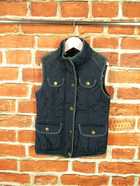 Girls Coat Age 7-8 Years Next Navy Diamond Quilted Light Gilet Jacket Vest 128Cm