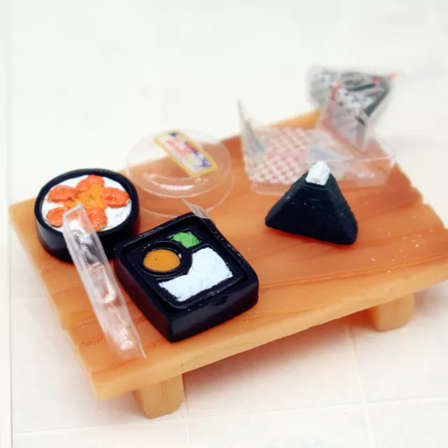 2PC 1:12 Scale Dollhouse Miniatures Lot Japanese Sushi Lunch Box Food Accessory 3
