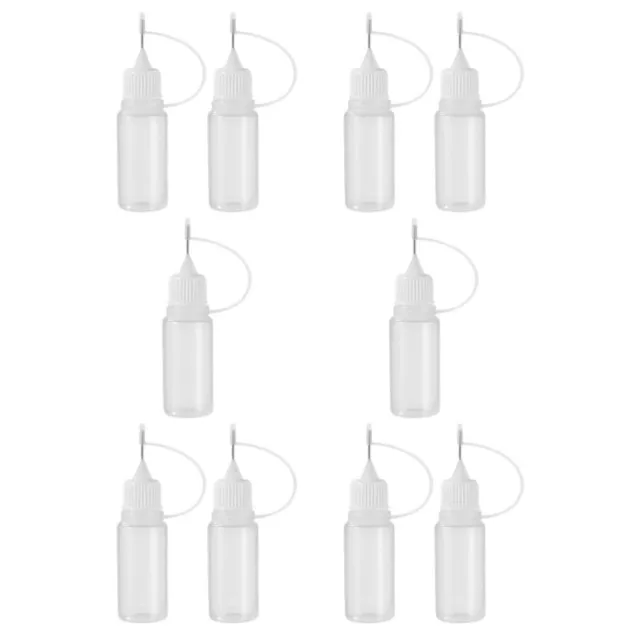 10 Pcs Squeeze Bottles for Paint Glue with Fine Tip Pinhole