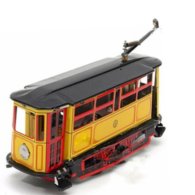 TRAM MODEL VINTAGE Designed Metal Decoration Prop for Boys Girls Adults
