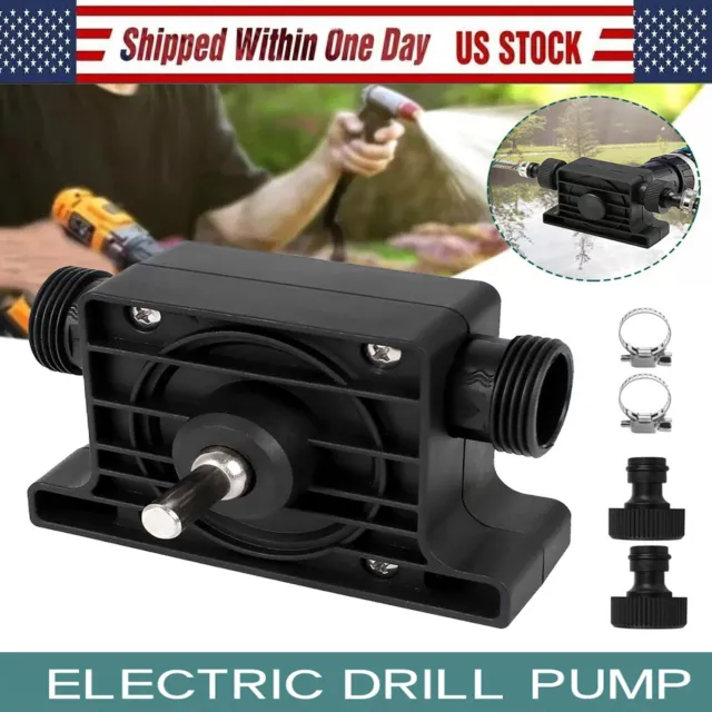 Hand Electric Drill Drive Self Priming Pump Water Oil Transfer Small Pumps Home