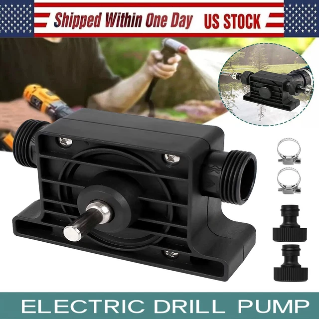 Hand Electric Drill Drive Self Priming Pump Water Oil Transfer Small Pumps Home