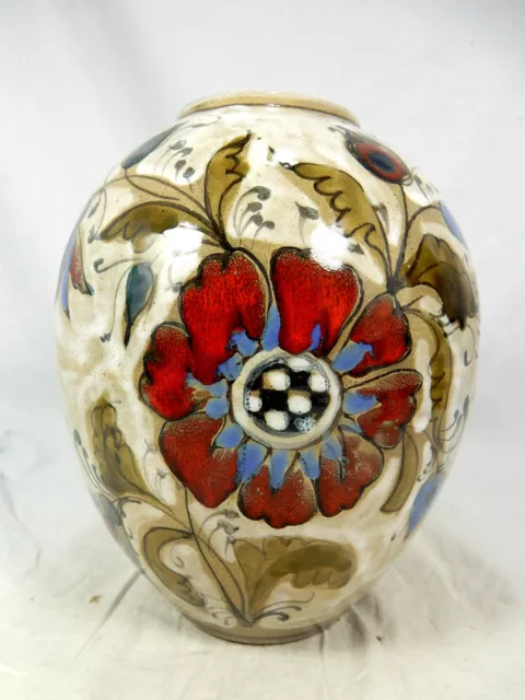 Beautiful / formschöne Erhart Schiavon pottery / Keramik vase Italy  20 cm 880/B 2