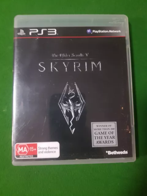 The Elder Scrolls V: Skyrim + Manual + Map PS3 Playstation 3 Game - Free Post