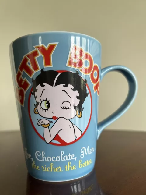 Betty Boop 2005 Love Coffee Chocolate Men the Richer the Better Coffee Tea Mug