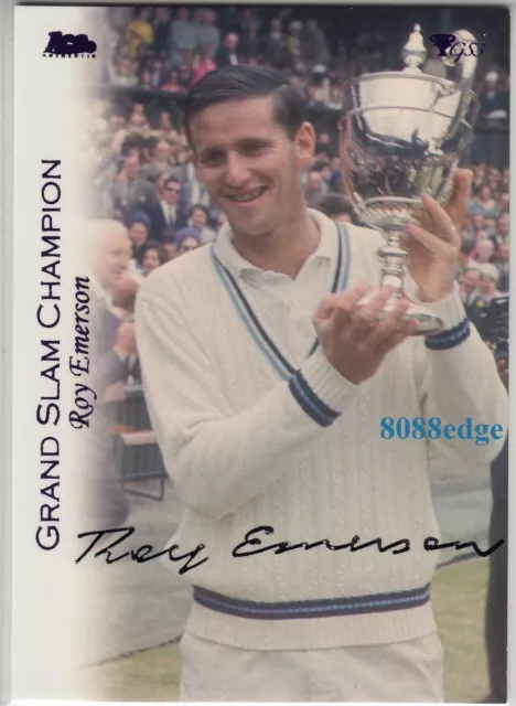 2013 Ace Tennis Buy Back Auto: Roy Emerson-On Card Autograph Grand Slam Champion