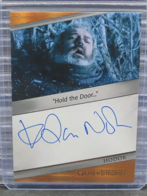 2023 Rittenhouse Game Of Thrones Kristian Nairn Quotable Auto Autograph