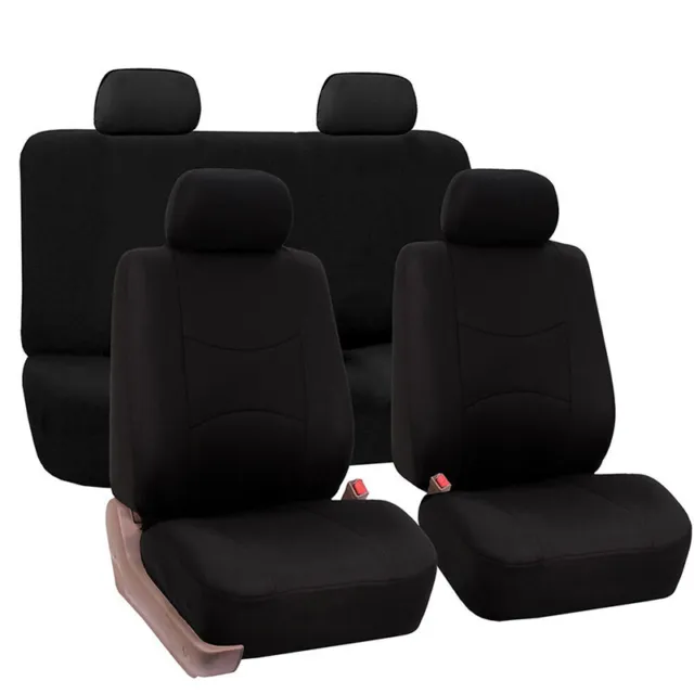 9 Part Universal Car Seat Covers Front Rear Head Rests Full Set Auto Seat CH-hf 2