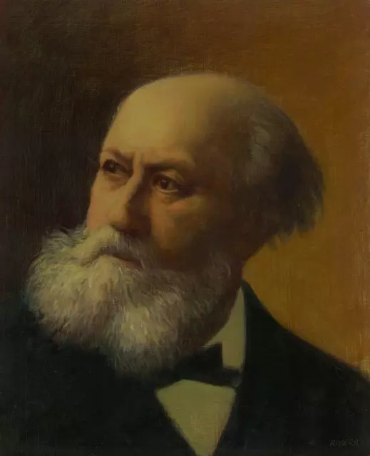 Charles Gounod, Composer - Portrait By Elias Rivera  - Original Oil Painting