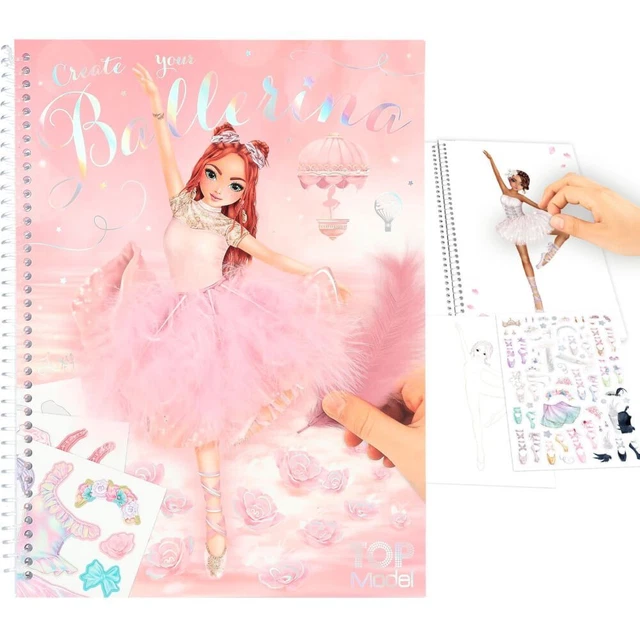 Create your TOPModel Malbuch mit Stickern BALLET