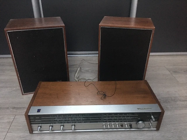 Ampli Tuner Vintage Radiola 5910 Avec Enceintes – Années 60-80 – Occasion