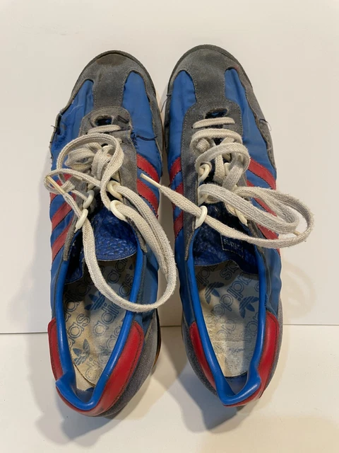 adidas gazelle silver green womens Rare Vintage 1970s Adidas Running Shoes AC 1618 ROM Canada Sneakers Si –  Poppy's Vintage Clothing