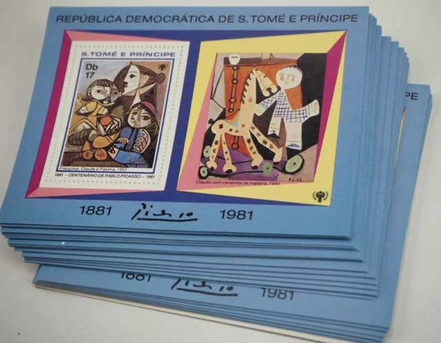 1981 Sao Tome; 100 Blocks Claude und Paloma, postfrisch/MNH, Bl. 73 1981 Sao Tome; 100 Blocks Claude und Paloma, postfrisch/MNH, Bl. 73