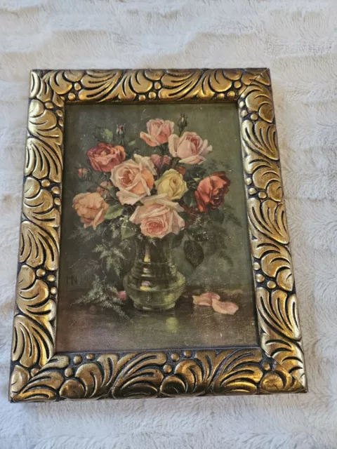 Antikes Gemälde Blumen