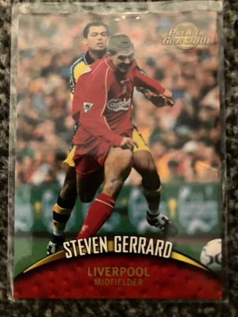 Carte Steven Gerrard Liverpool FC 2001-2002 - Onze Mondial - État Neuf