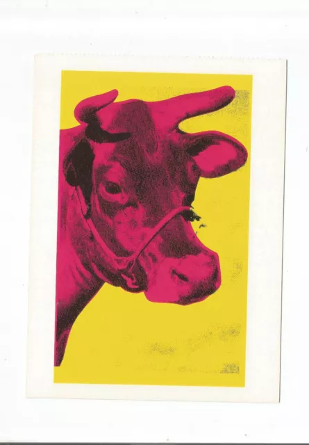 Postkarte - Kuh Cow 1966 - Andy Warhol  - Rest aus Postkartenbuch - Sonderformat