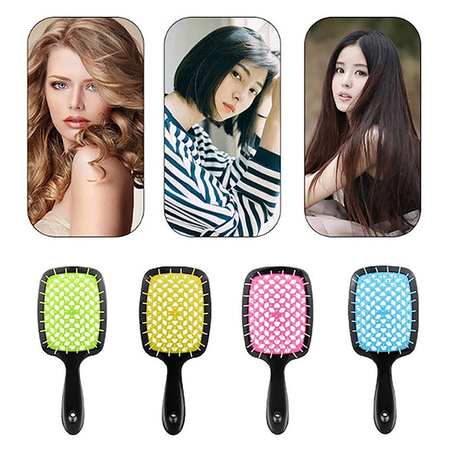 Mesh Hollow Air Cushion Combs Women Scalp Massage Hair Brush Airbag Hollow C BII
