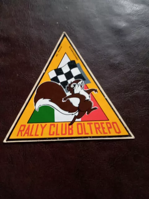 Adesivo Sticker Rally Club Oltrepo Rivazzano Pavia