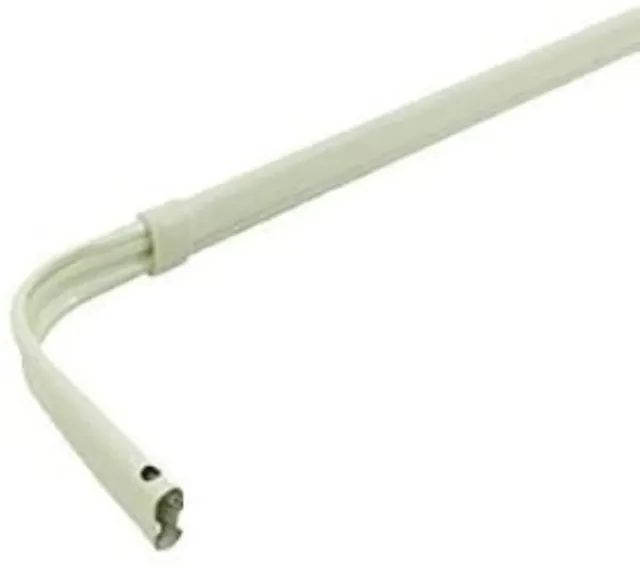 Graber 3 1/2" Projection- Single Lock Seam Curtain Rod (White)- Available Widths