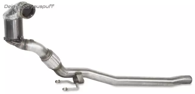 HJS Edelstahl Ø76mm Downpipe mit Kat VW Golf 7 R inkl. Variant