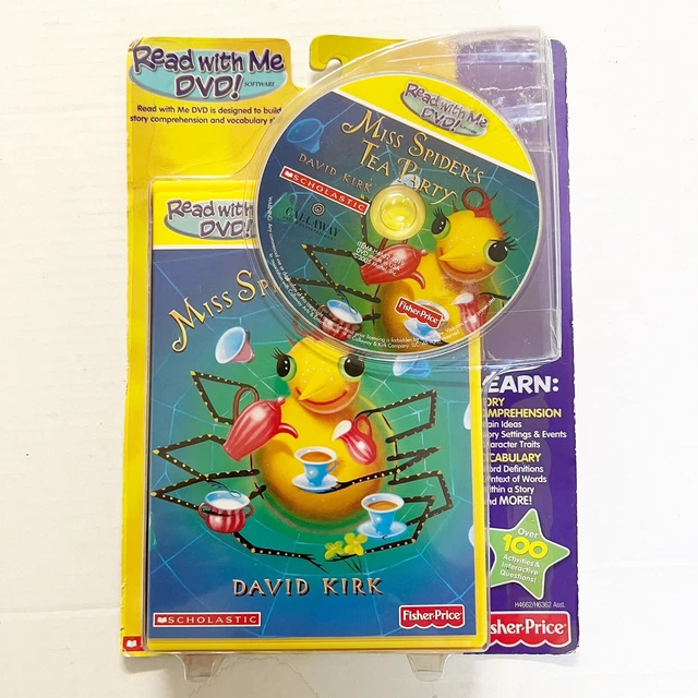 NEW FISHER PRICE Read With Me DVD Software MISS SPIDER'S TEA PARTY Scholastic