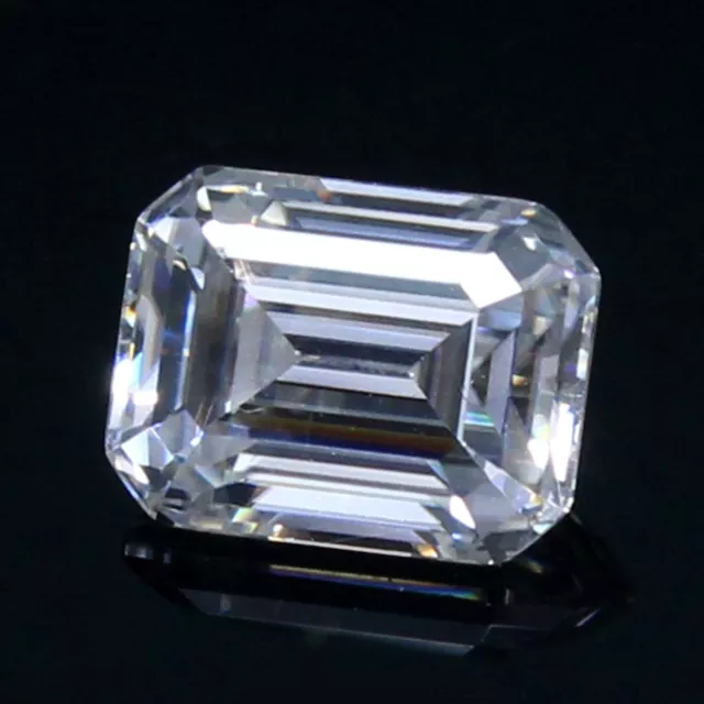 Beautiful TCW 1.60 Ct DE Color VVS1 White Loose Diamond 8x6 mm Emerald Cut